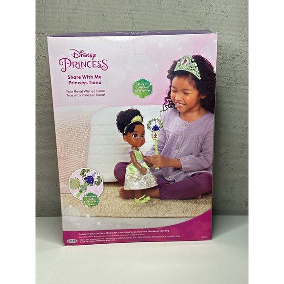 Disney Princess Share With Me Princess Tiana Doll With Wand & Tiara Jakks Pacifi - Picture 3 of 5